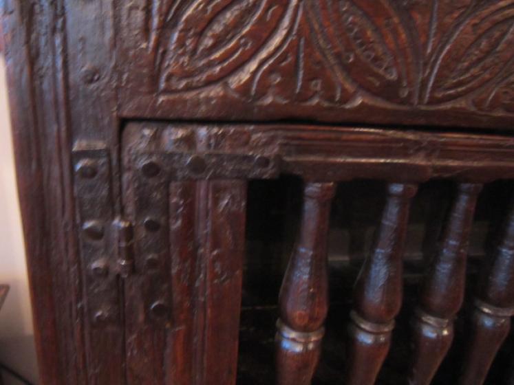 Superb Oak Charles II Bread & Cheese Cupboard - Image 5