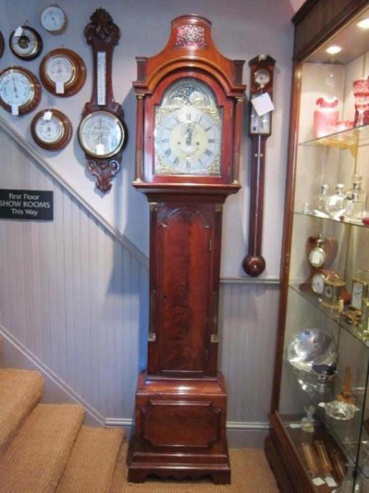 Fine & Small George II London 8 Day Longcase Clock - Image 4