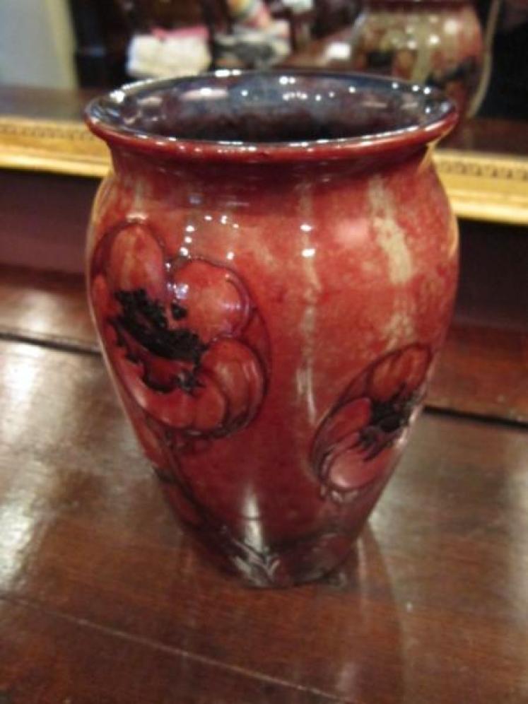 Rare Moorcroft Flambe Big Poppy Vase - Image 1