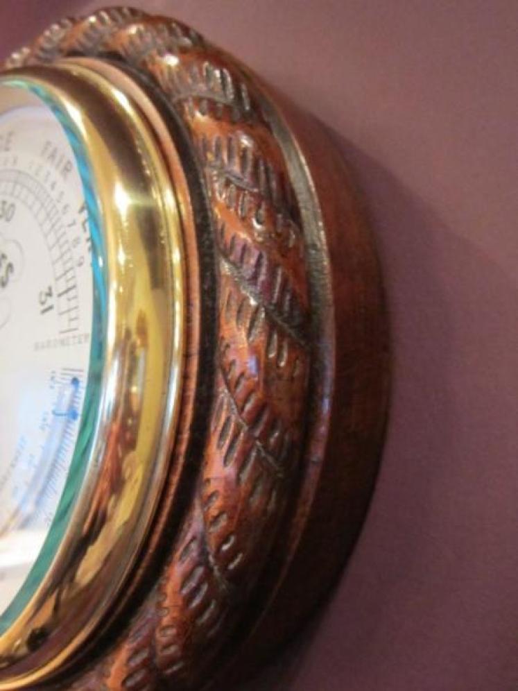 Rare Victorian Twin Thermometer Glasgow Barometer - Image 5