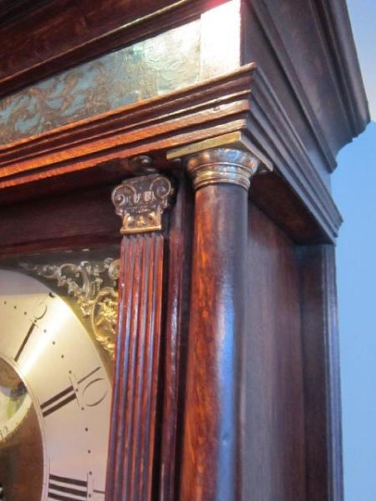 Superb George III Axe Moon Longcase Clock - Image 4