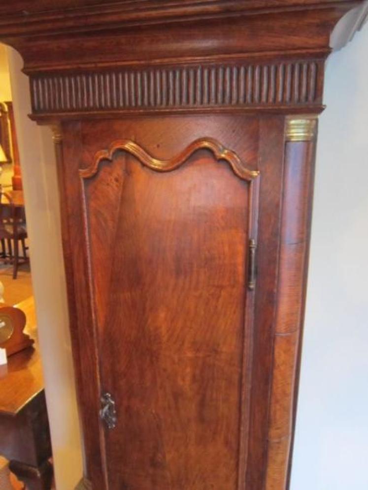 Superb George III Axe Moon Longcase Clock - Image 5