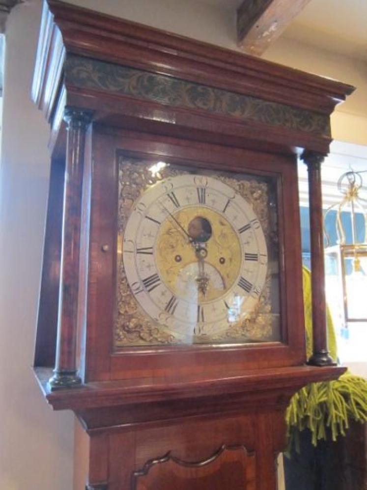 Outstanding Georgian Penny Moon Longcase Clock - Image 1
