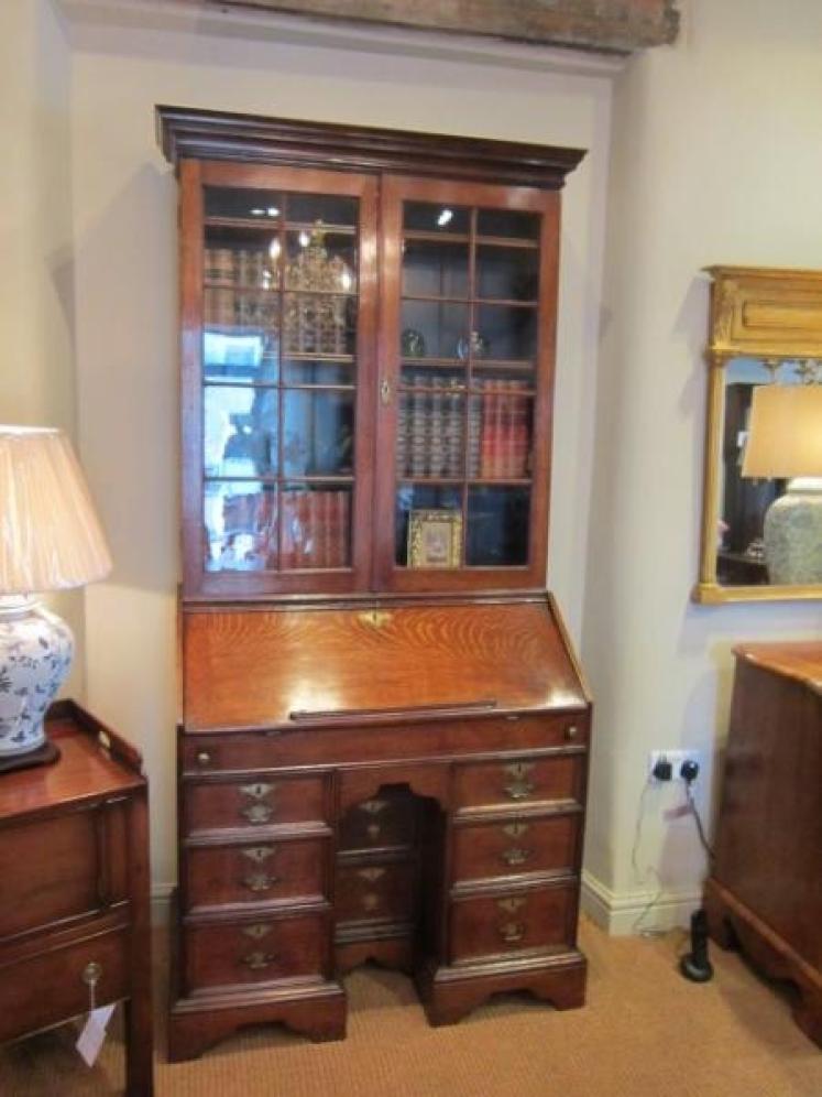 Superb George II Country Bureau Bookcase - Image 1