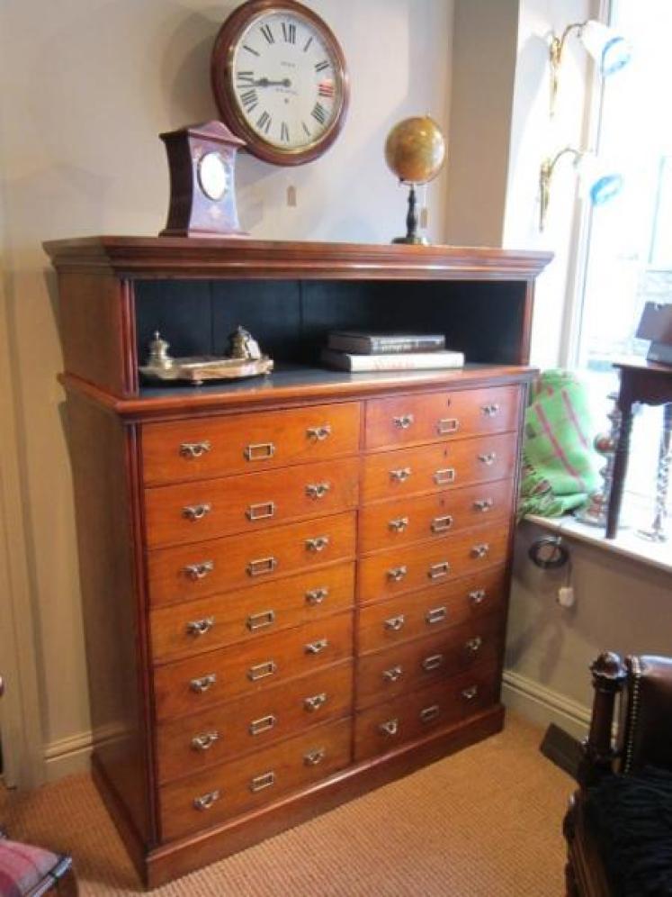 High Quality Victorian Walnut Double Filing Cabinet - Image 1