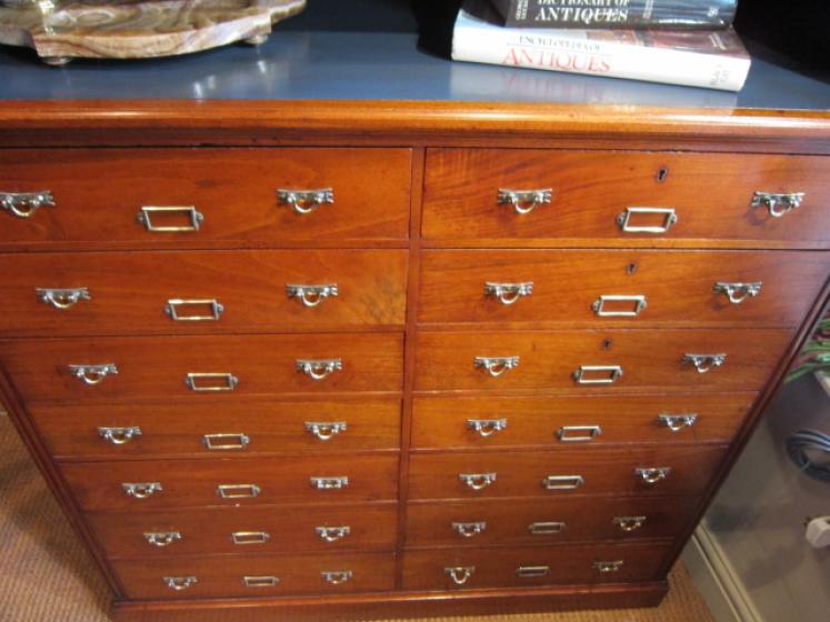 High Quality Victorian Walnut Double Filing Cabinet - Image 3