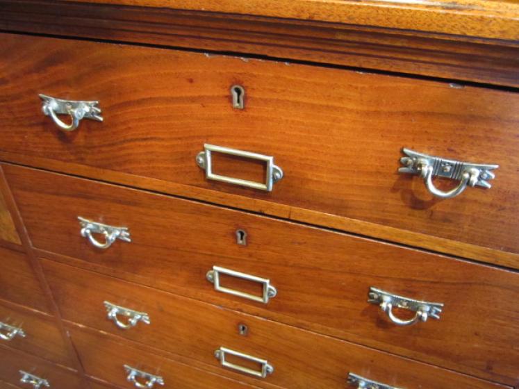 High Quality Victorian Walnut Double Filing Cabinet - Image 5