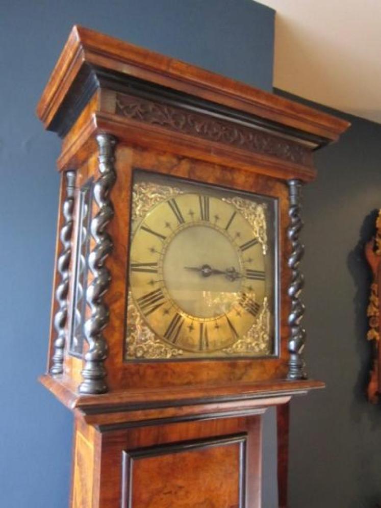 Early 18th Century Walnut Birdcage Longcase Clock - Image 1