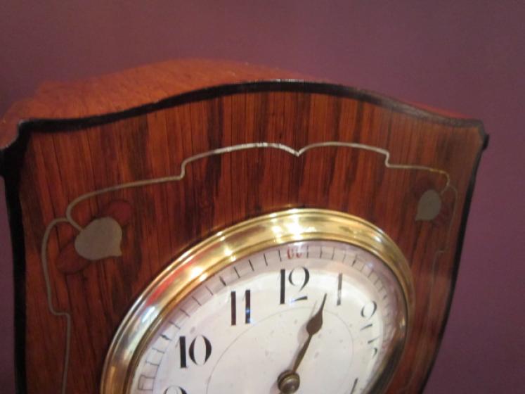 Superb Arts & Crafts Inlaid Mantel Clock - Image 5