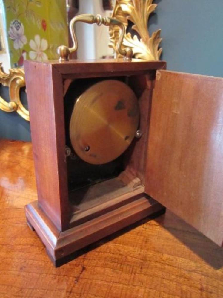 Unusual Victorian Mahogany Desktop Barometer - Image 5