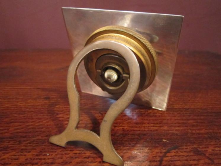 Art Deco Enamel & Silver Travelling Clock - Image 3