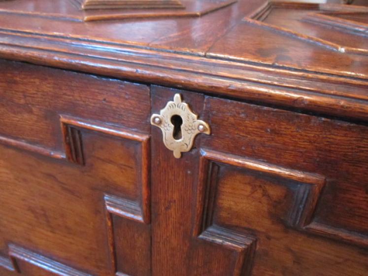 Small George I Geometrical Panelled Coffer - Image 4