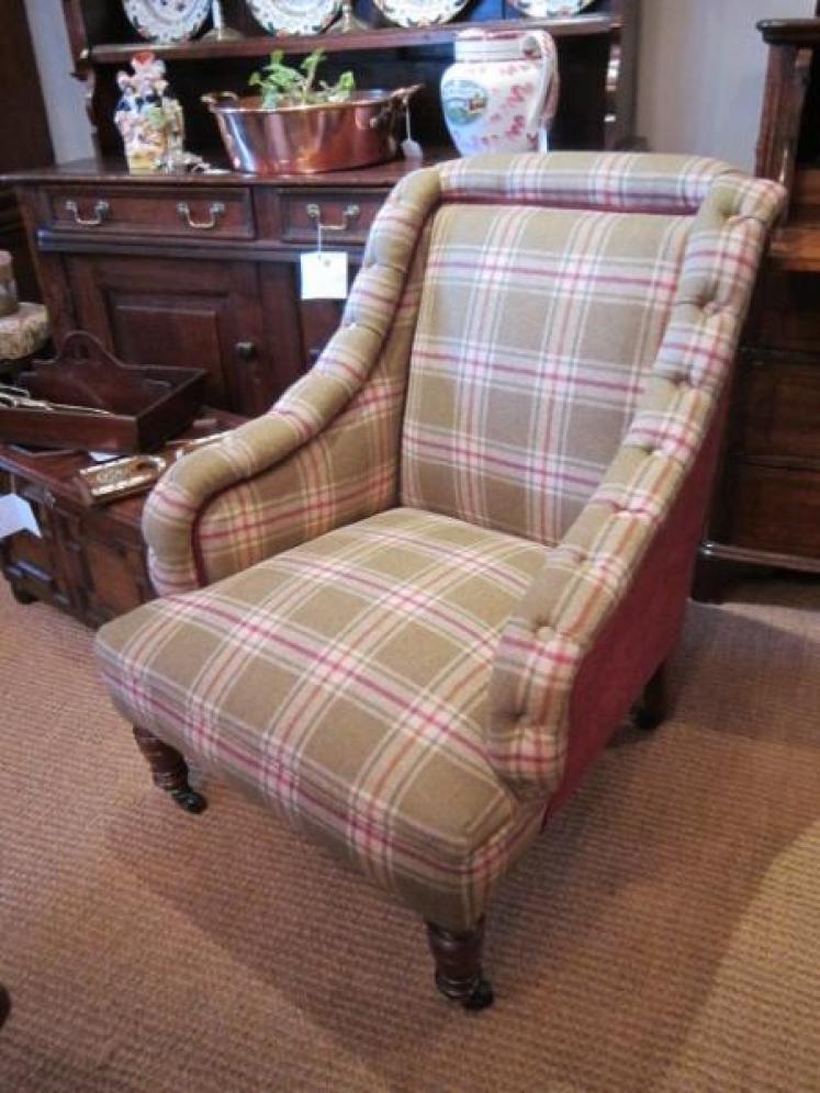 Mid Victorian Howard Style Easy Armchair - Image 1