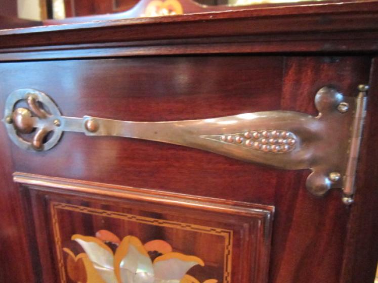 Stunning Art Nouveau Shapland & Petter Inlaid Cabinet - Image 4