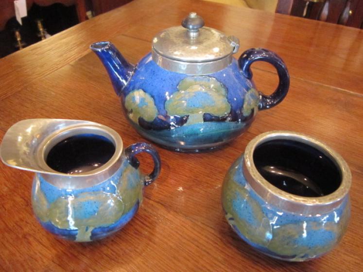 Outstanding Moorcroft Moonlt Blue Teaset - Image 3