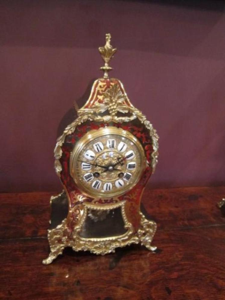 Fine 19th Century Boulle Striking Mantel Clock - Image 1