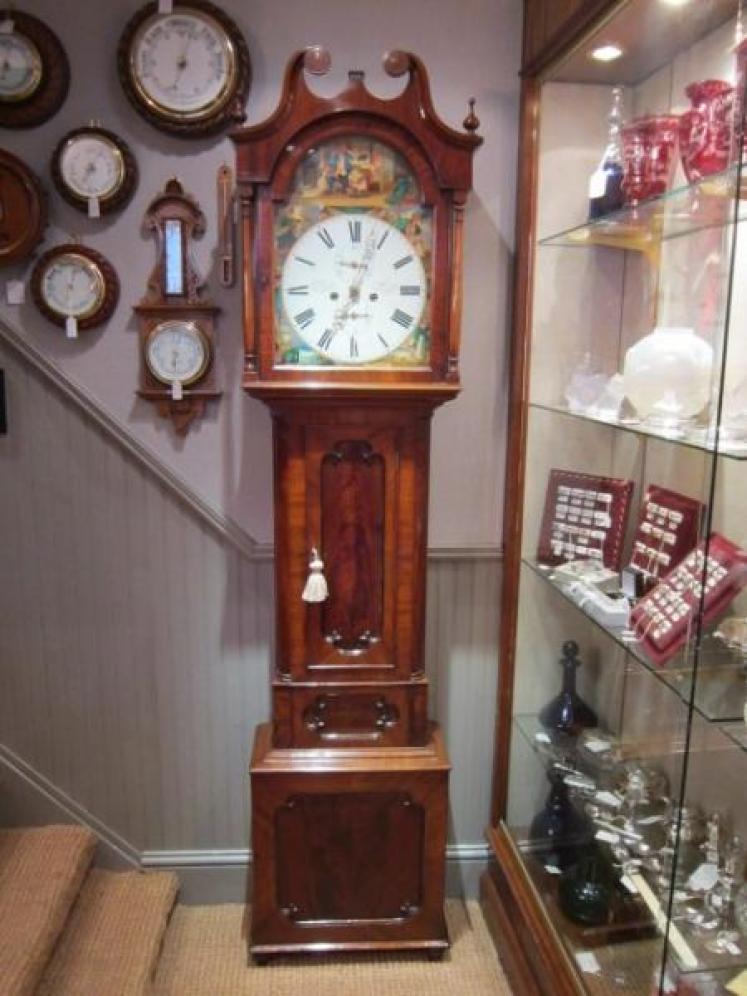 Small Regency Scottish 8 Day Longcase Clock - Image 1