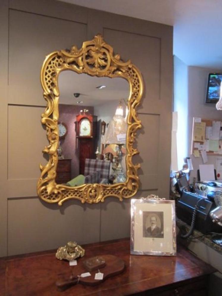 Superb Early Victorian Gilt Rococo Wall Mirror - Image 1