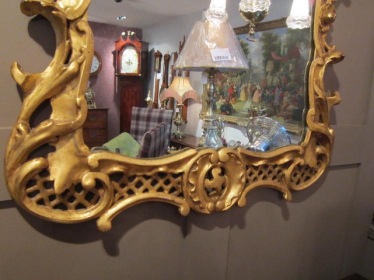 Superb Early Victorian Gilt Rococo Wall Mirror - Image 3