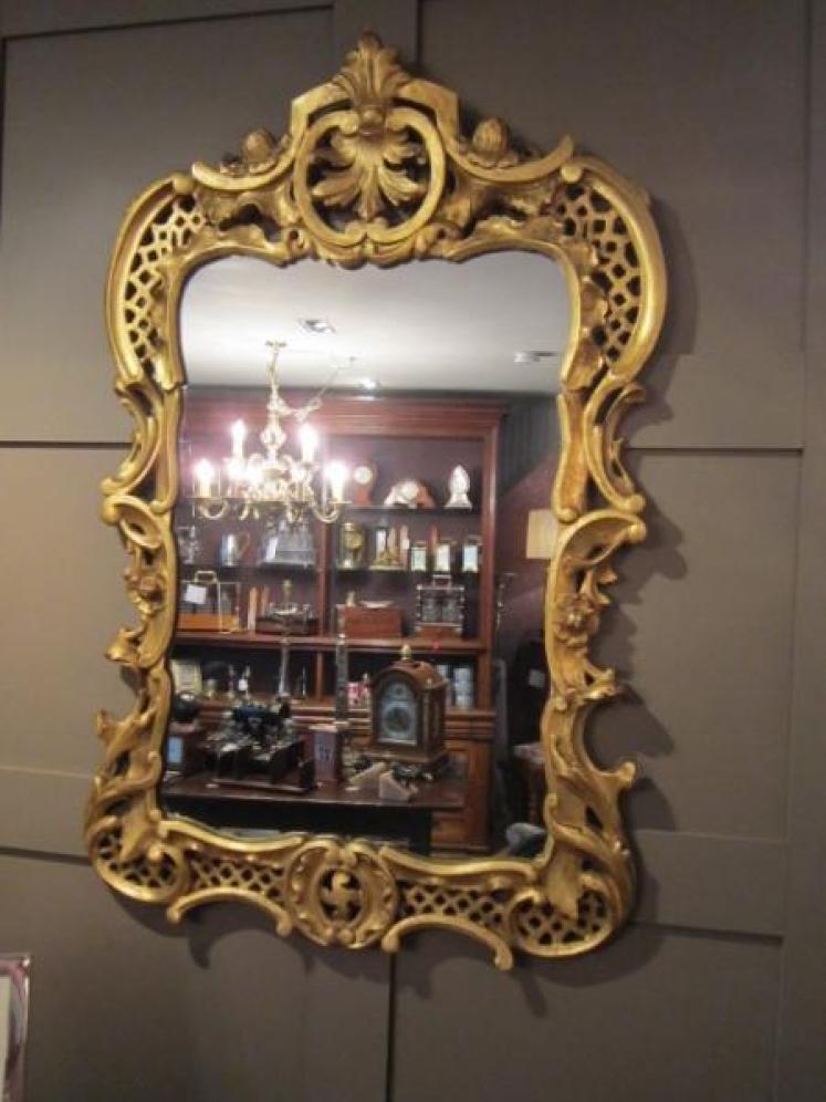 Superb Early Victorian Gilt Rococo Wall Mirror - Image 5