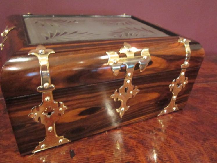 Outstanding Victorian Coromandel Jewellery Box - Image 3