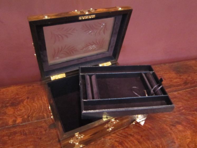 Outstanding Victorian Coromandel Jewellery Box - Image 5