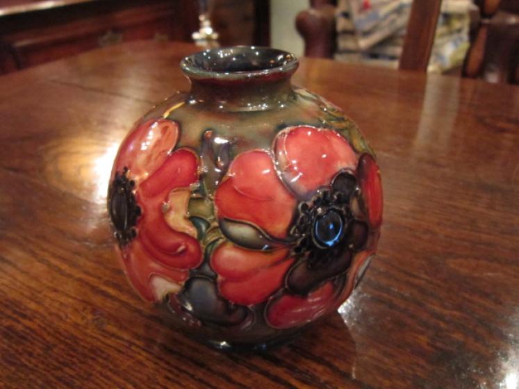 Moorcroft Flambe Anemone Globular Vase - Image 1