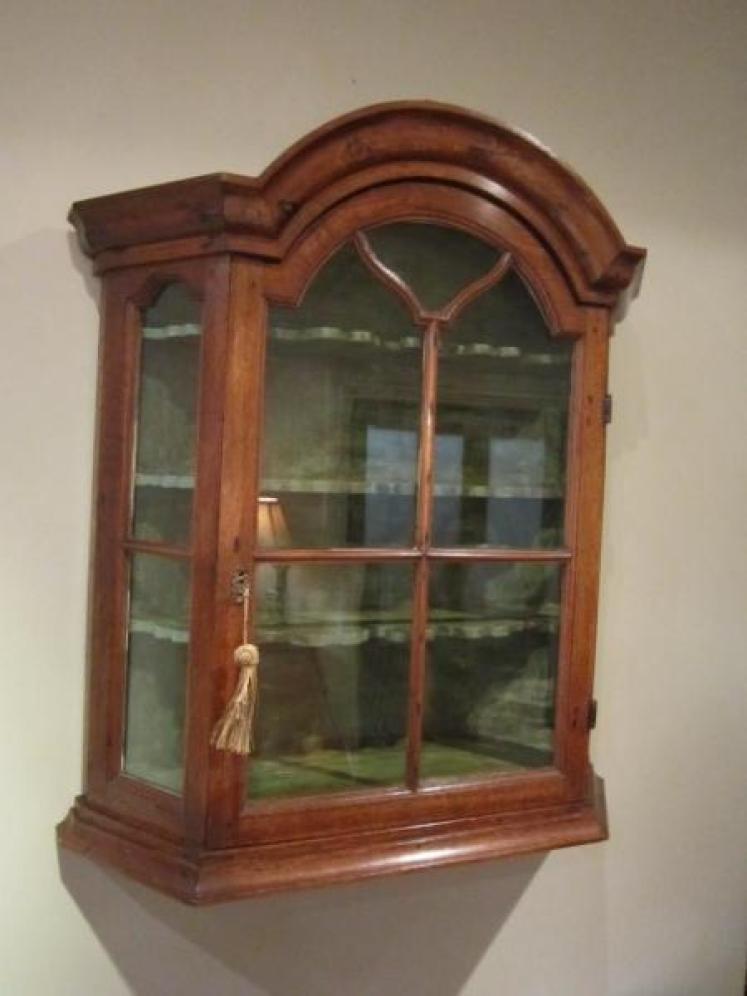 Mid 19th Century Glazed Wall Display Cabinet - Image 1