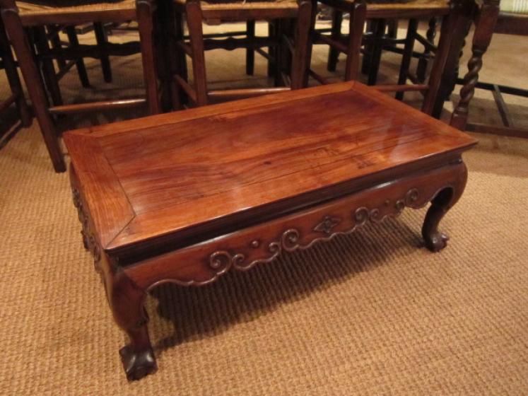 Oriental Polished Rosewood Coffee Table - Image 1