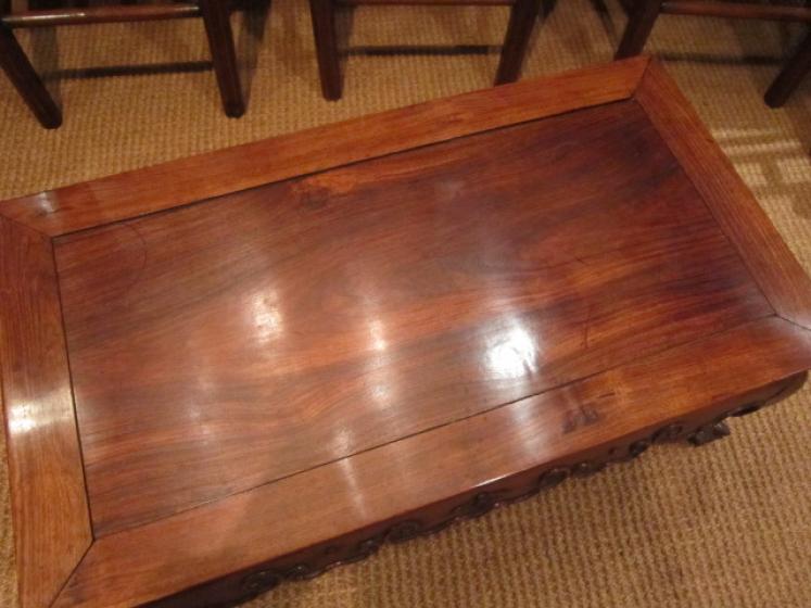 Oriental Polished Rosewood Coffee Table - Image 2