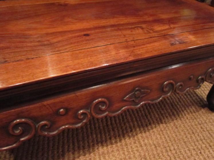 Oriental Polished Rosewood Coffee Table - Image 4