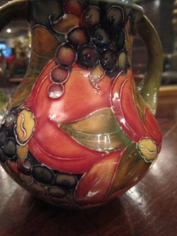 Rare Early Moorcroft Twin Handled Ochre Vase - Image 5