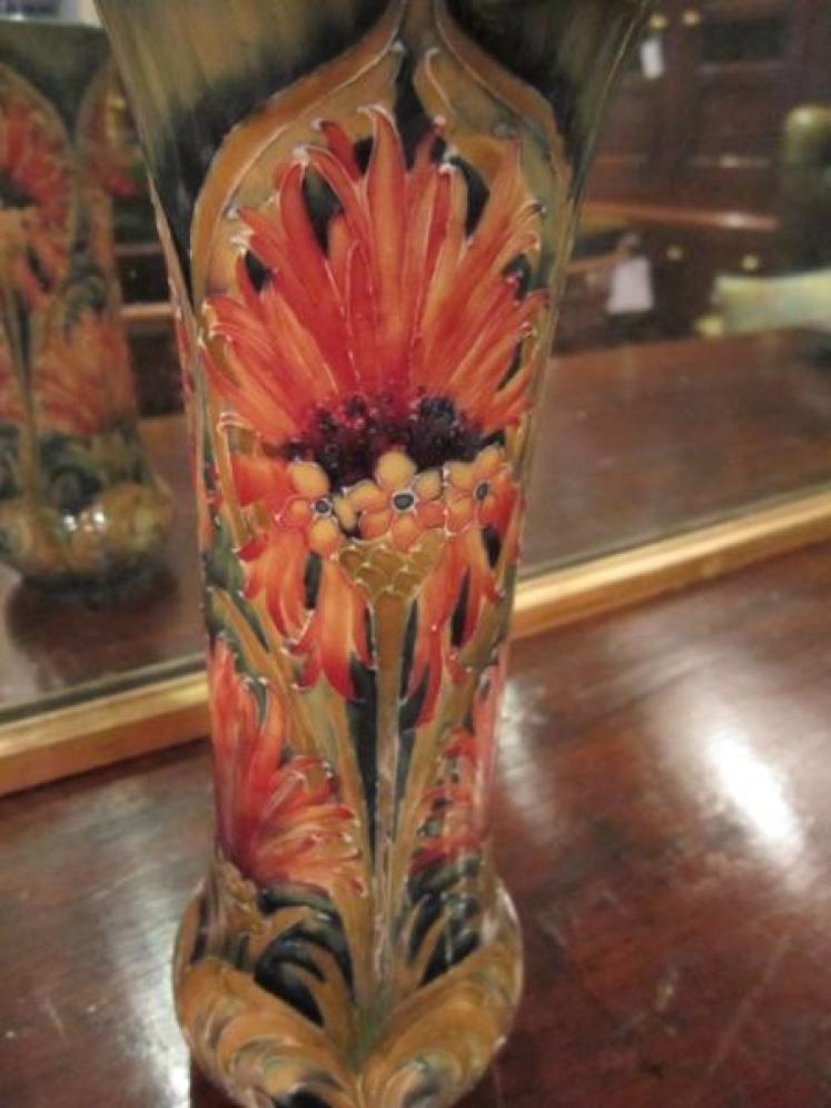 Superb McIntyre Moorcroft Chrysanthemum Vase - Image 3