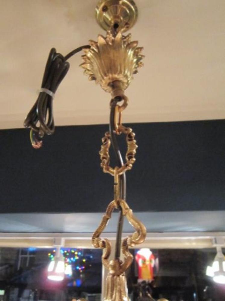 Superb Edwardian Cast Bronze Hall Lantern - Image 5