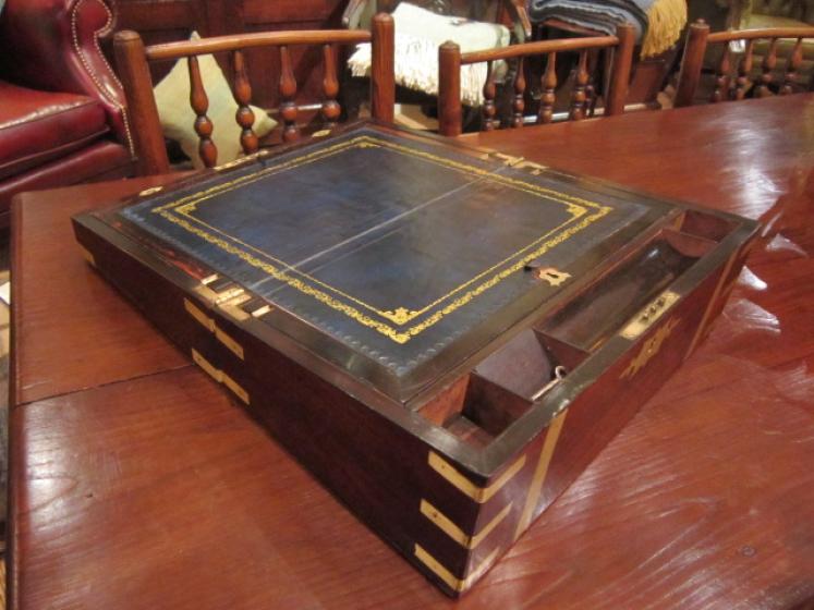 Top Quality Regency Rosewood Brass Writing Slope - Image 4