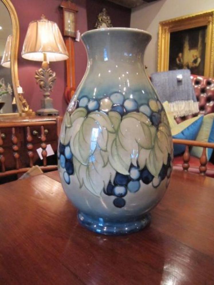 Superb Large Moorcroft Berries Celandon Vase - Image 1
