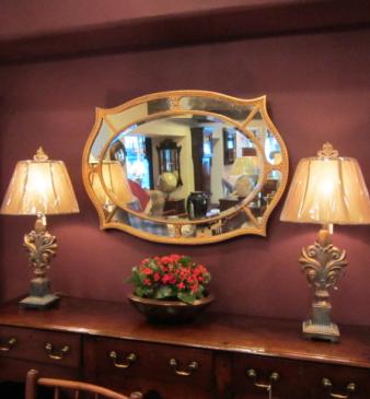 Superb George III Plaster Gilt Segmented Wall Mirror