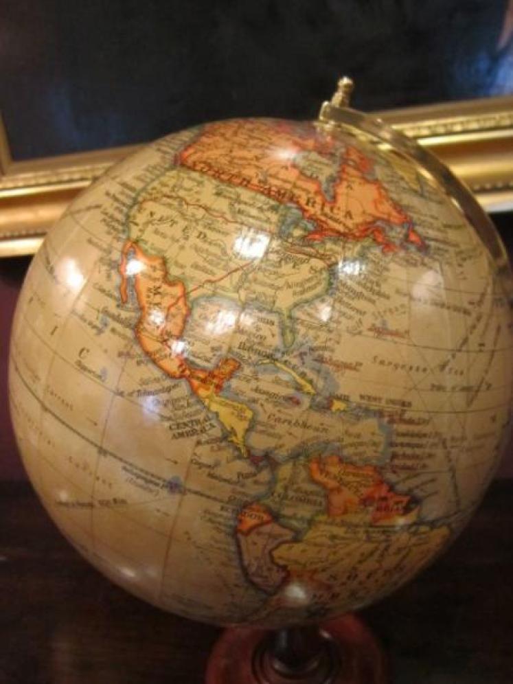 1920's Geographia 8" Paper Mache Globe - Image 5