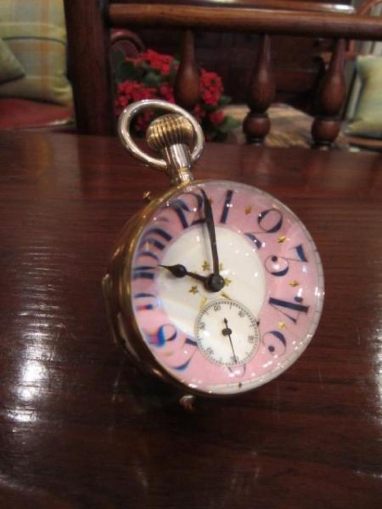 Rare 19th Century Swiss Crystal Ball Clock - Image 1