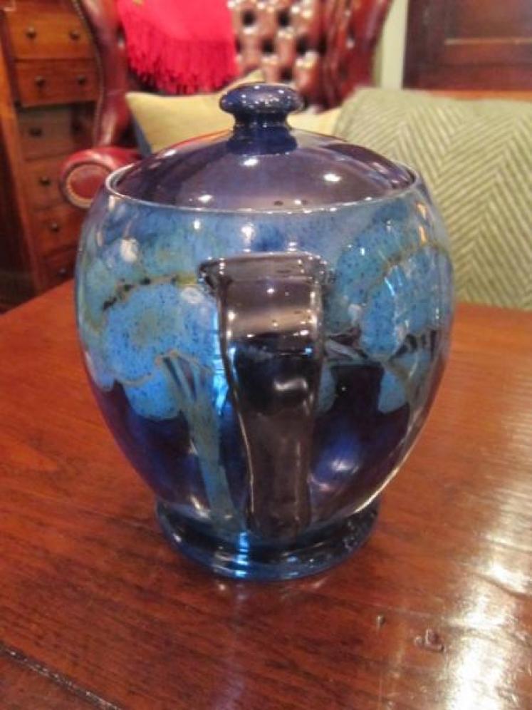 Stunning Moorcroft Moonlit Blue Lidded Jar - Image 5