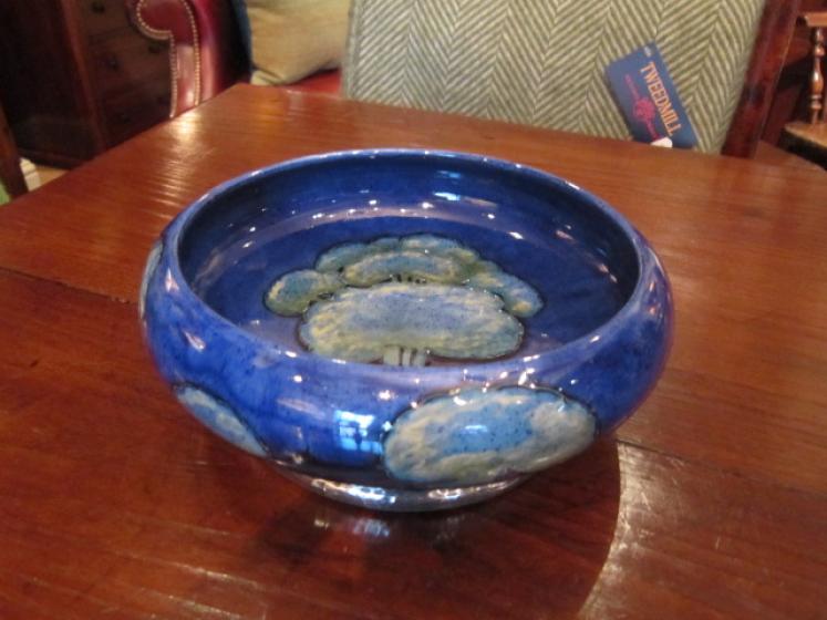 Superb Moorcroft Moonlit Blue Liberty's Bowl - Image 1