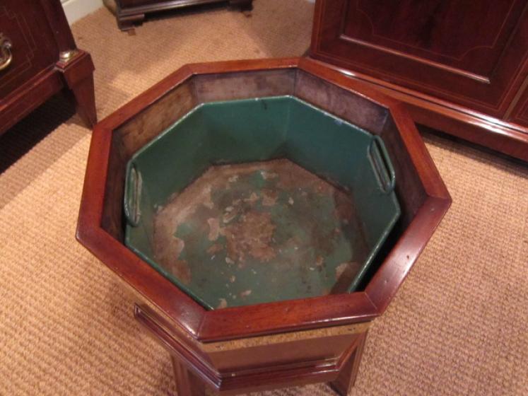 Regency Style Mahogany & Brass Wine Cooler - Image 3