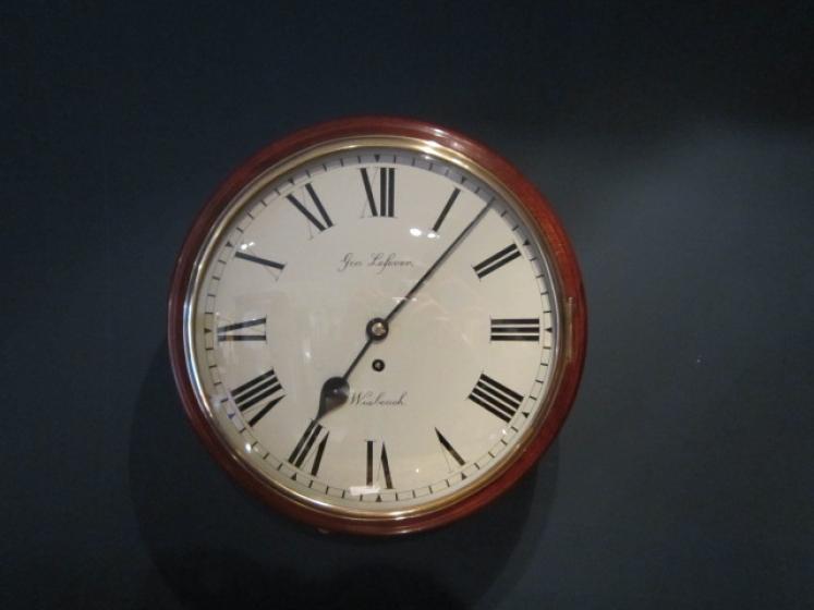 Fine Victorian Convex Glass Fusee Wall Clock - Image 1
