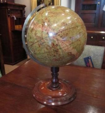 Rare Late 19th Century 10" Plaster Celestrial Globe