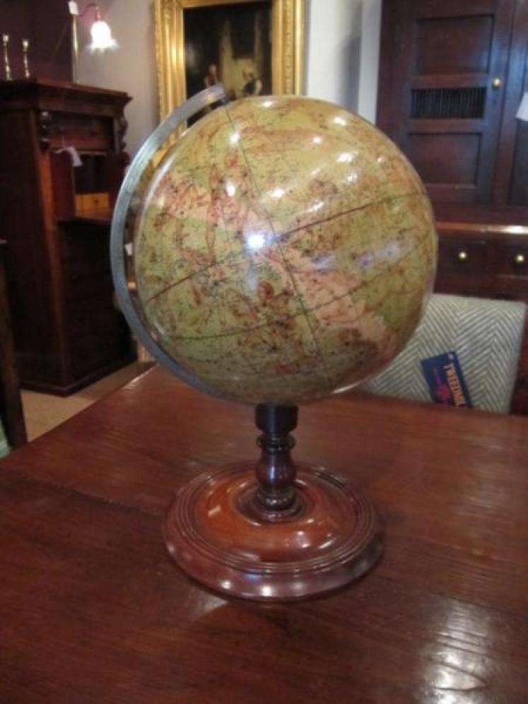 Rare Late 19th Century 10" Plaster Celestrial Globe - Image 1