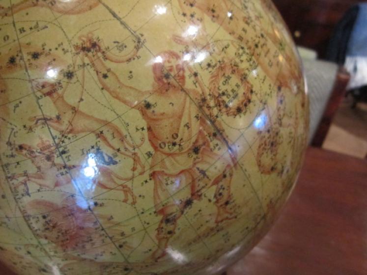 Rare Late 19th Century 10" Plaster Celestrial Globe - Image 5