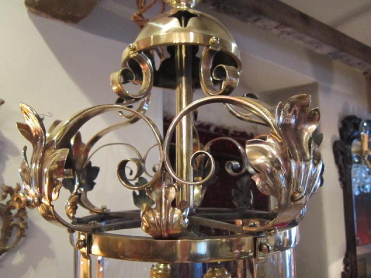 Stunning Victorian Cut Glass Hall Lantern - Image 3