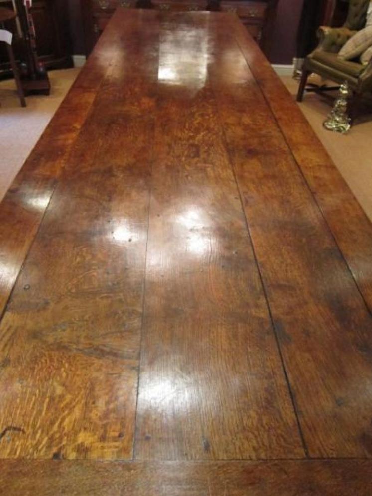 Fabulous George I Large Oak Refectory Table - Image 4