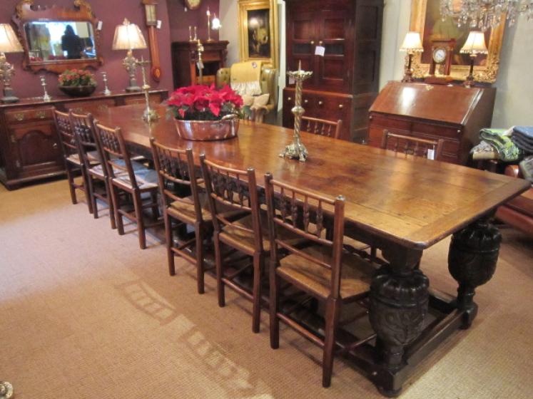 Fabulous George I Large Oak Refectory Table - Image 5