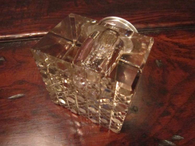Very Rare Edwardian Silver Inkwell & Barometer - Image 5